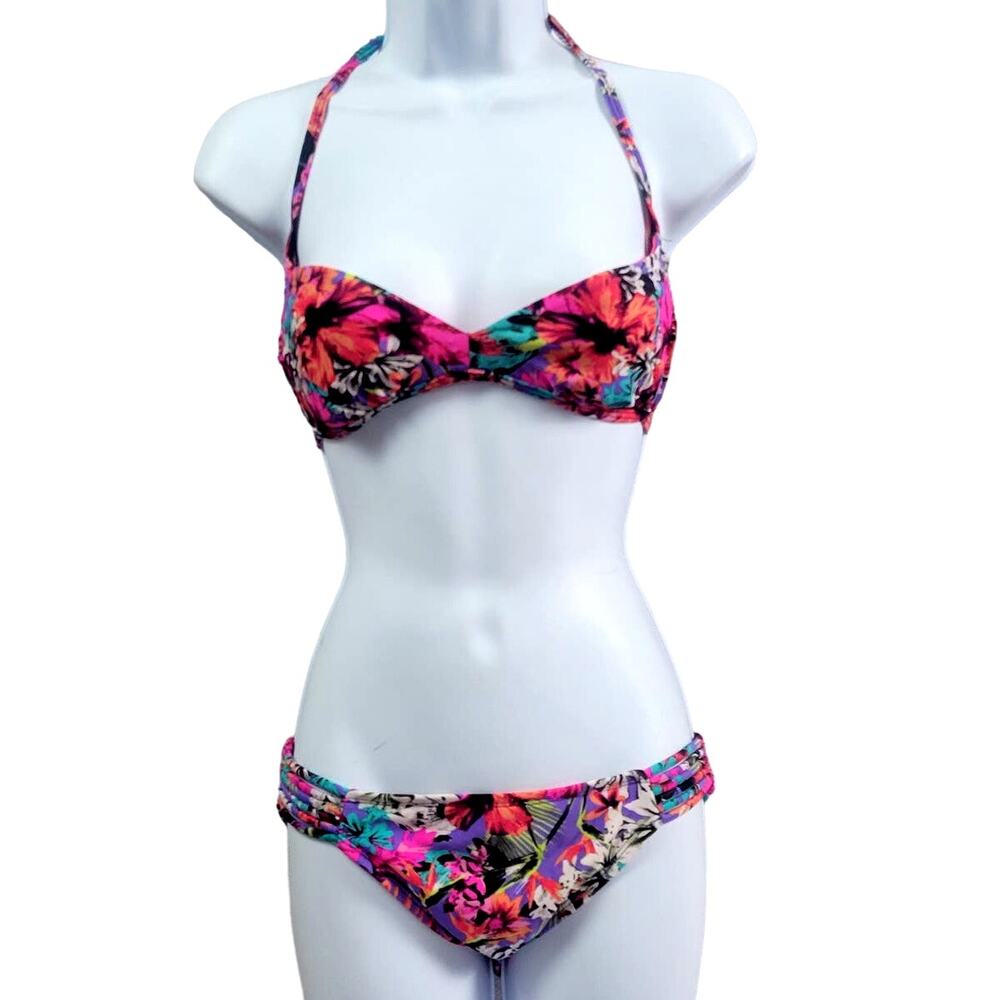 Xhilaration Multicolor Floral Bikini Swimsuit